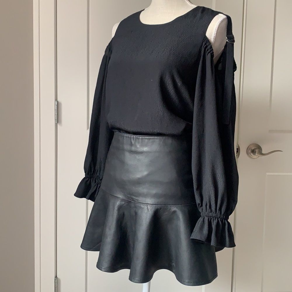 1. State Black blouse open shoulder